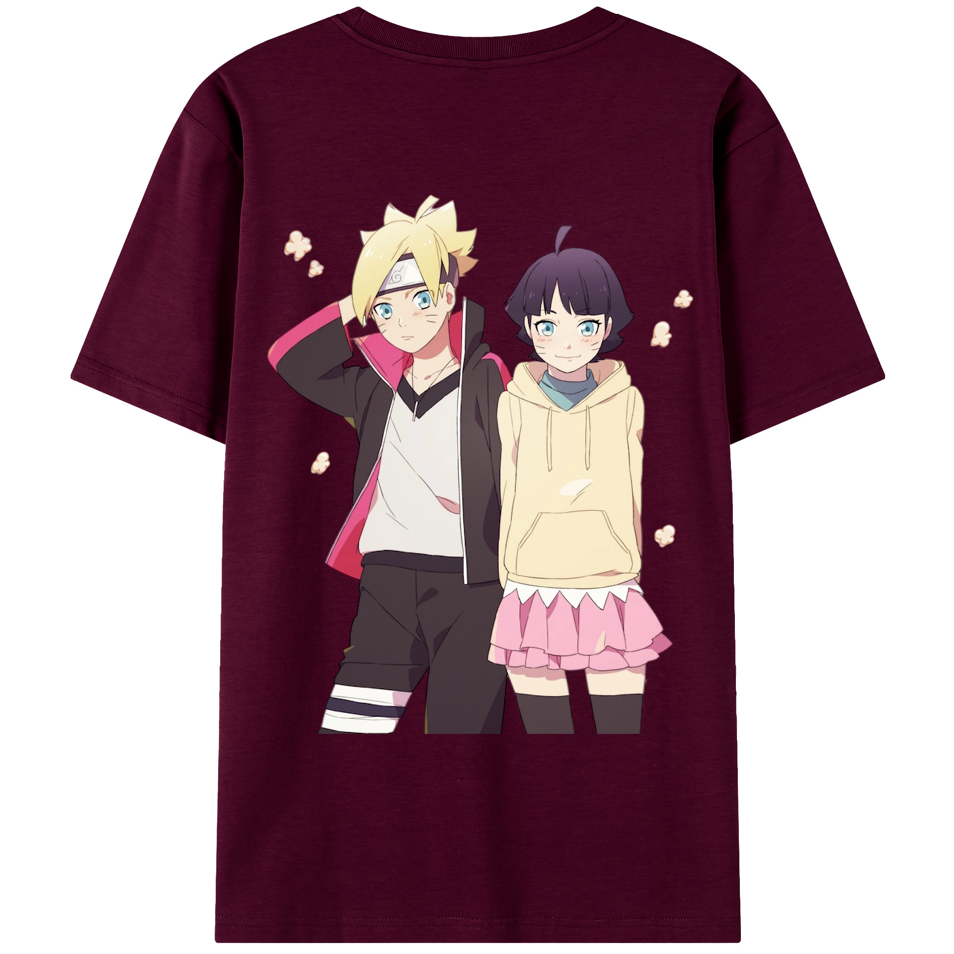 （画像用） NARUTO -ナルト- うずまき ボルト Uzumaki Boruto レディース半袖Tシャツ(バックプリント)